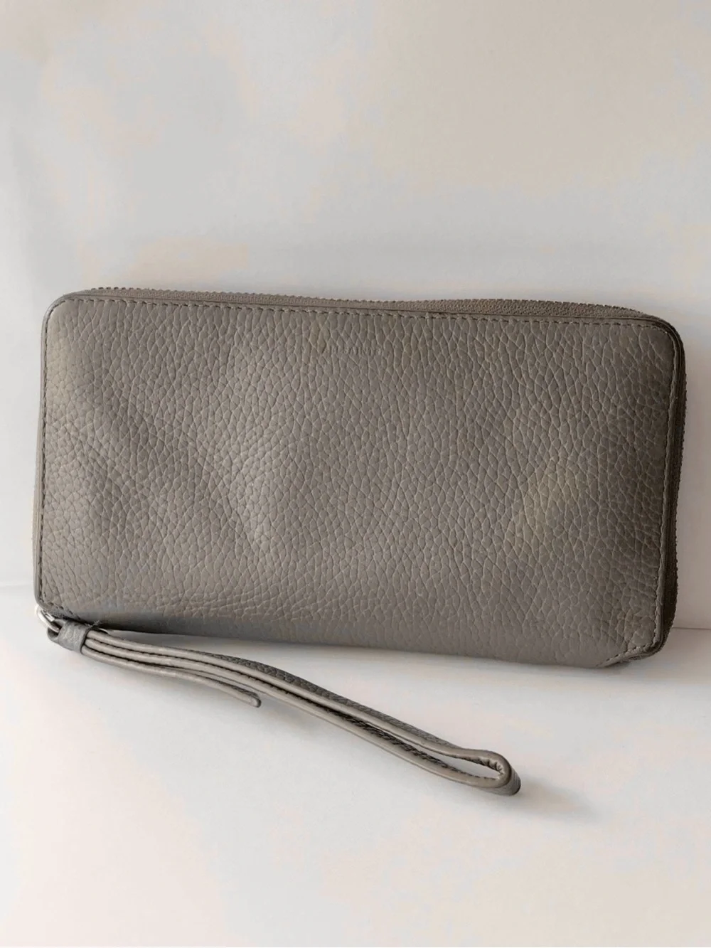 All Saints Gray Wristlet Phone Holder